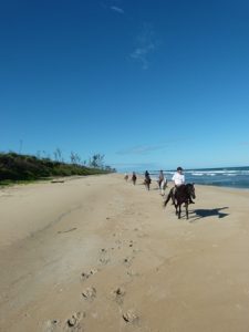 Horse riding on the beach in Madagascar