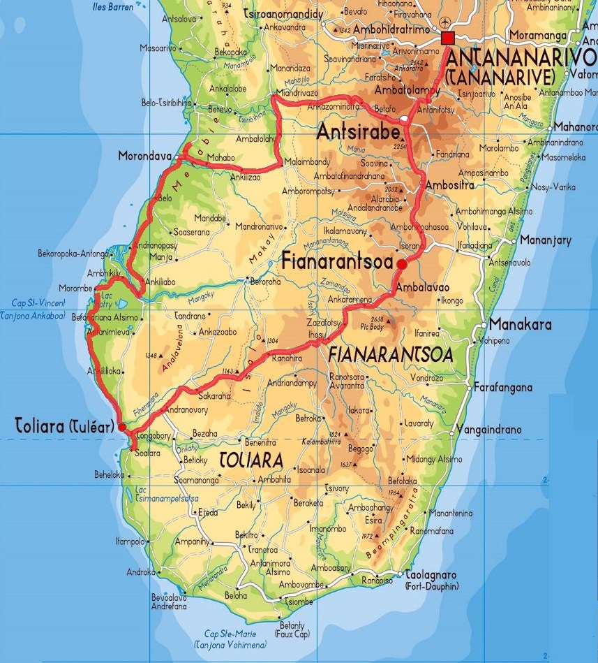 schönste Reiseroute durch Madagaskar